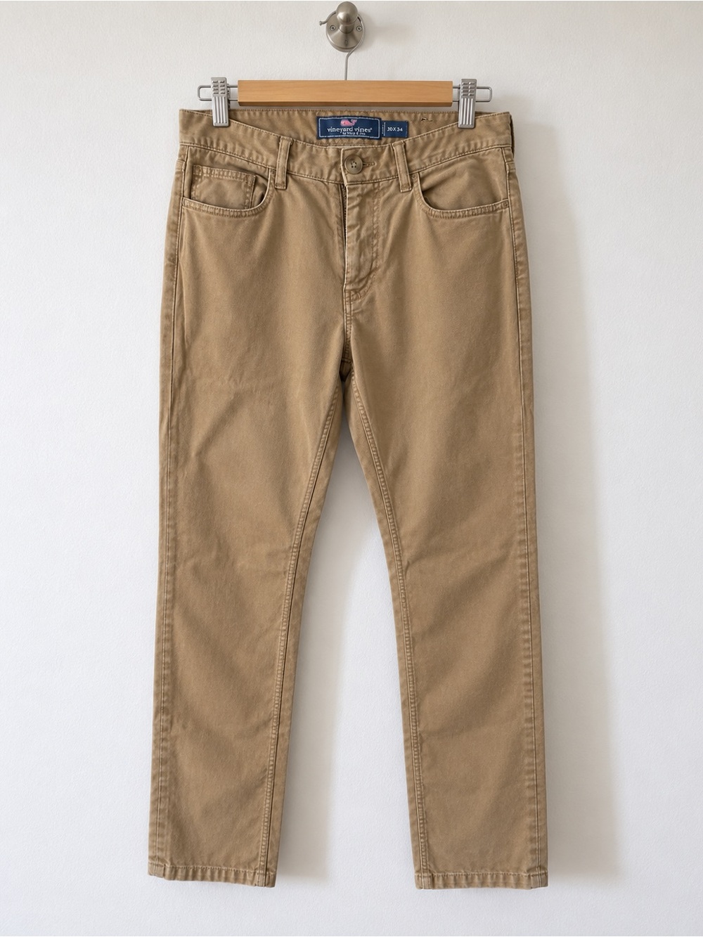 Vineyard Vines Men’s Tan Slim Straight Jeans